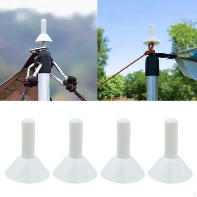 4x Tent Pole Lightningproof Caps Practical and Canopy Accessories Anti Thunder Protection Cap