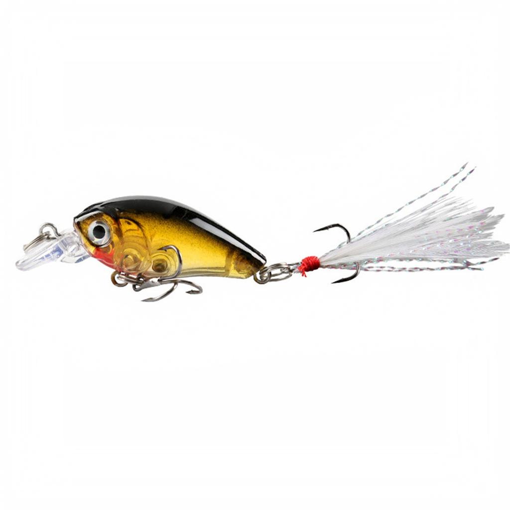Crankbait Fishing Floating with Rattle, Small Hard for Fishing