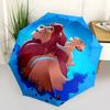 1pc Simba's Pride: Auto-Open Close Umbrella with Foldable Design, Iron Frame, Outdoor, Perfect Gift for Fans, Travelers, Daily Use.L040