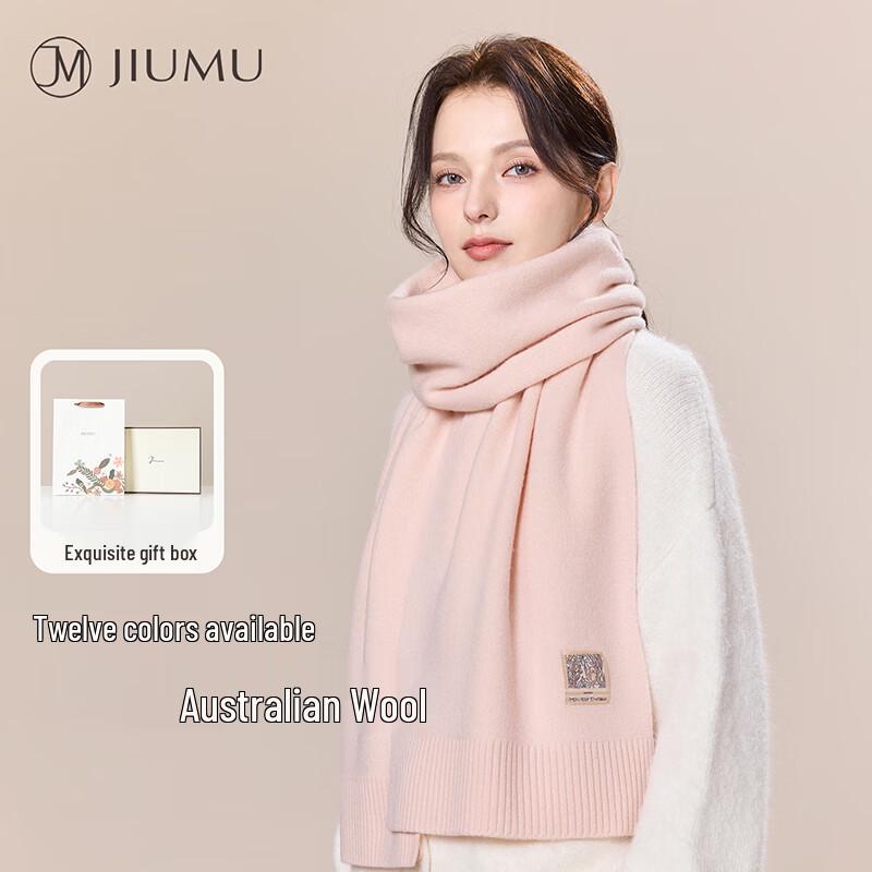 

JIUMU Unisex 100% Wool Autumn/Winter Scarf & Shawl One Size