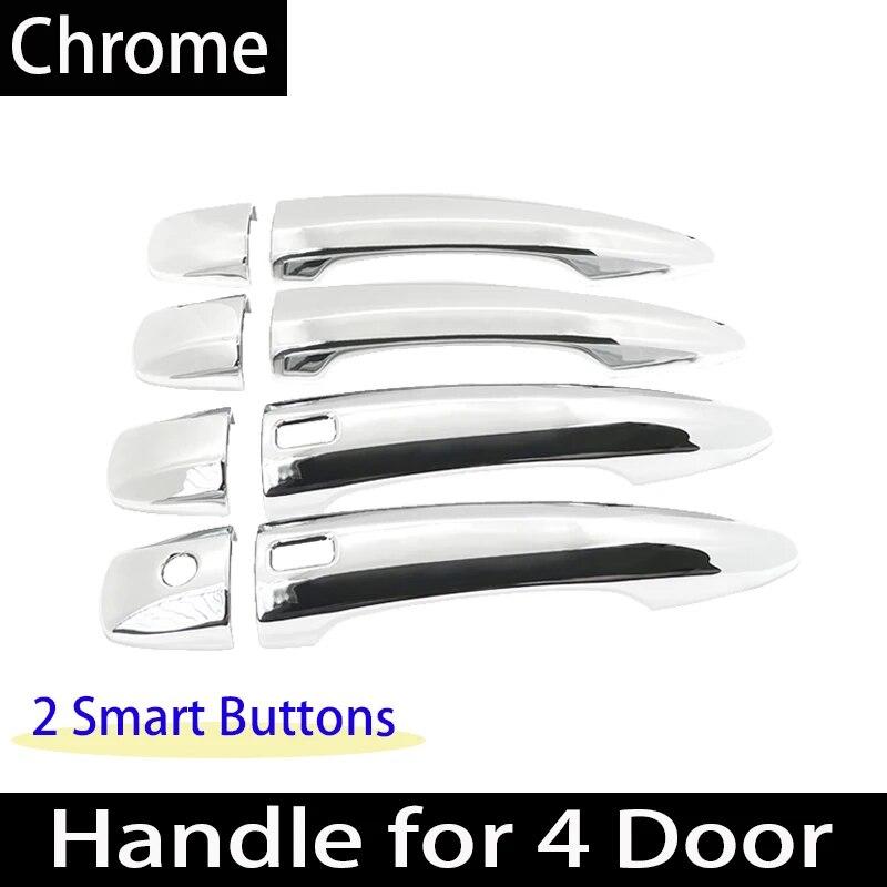Styling Chrome Gloss Black For Nissan Sentra Sylphy B18    Carbon Fiber Exterior Door Handle Sticker Car Accessories