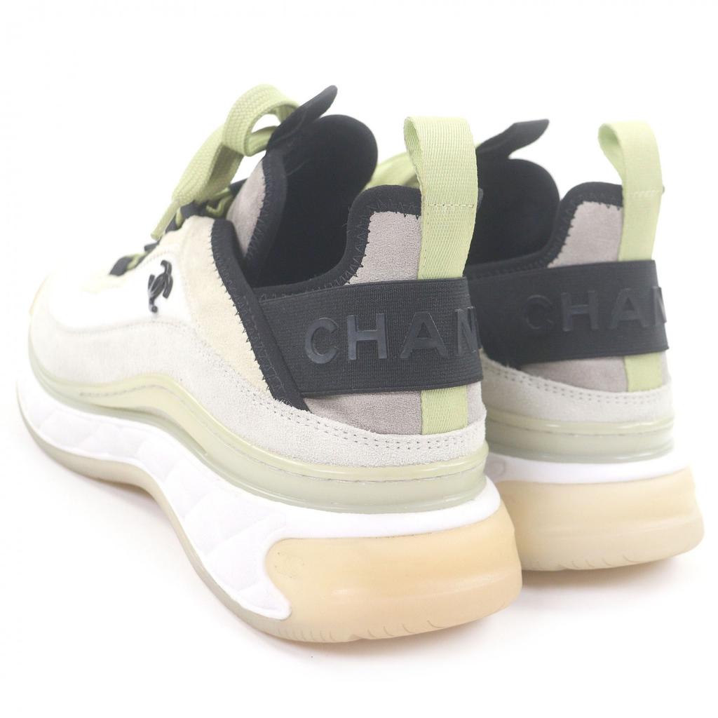 Tolle CHANEL Low-Top-Sneaker 20K COCO-Logo Beige Wildleder Herren 39 G35617 Gebraucht