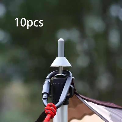 10 Stück Zeltstangen Spitzen Schutz Zubehör Plane Spitzenabdeckungen Blitzschutzkappe für Outdoor