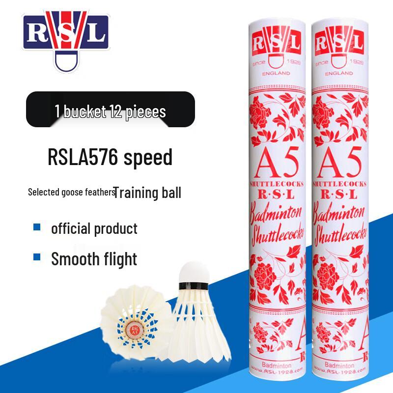 RSL A5 Professional Badminton Shuttlecocks
