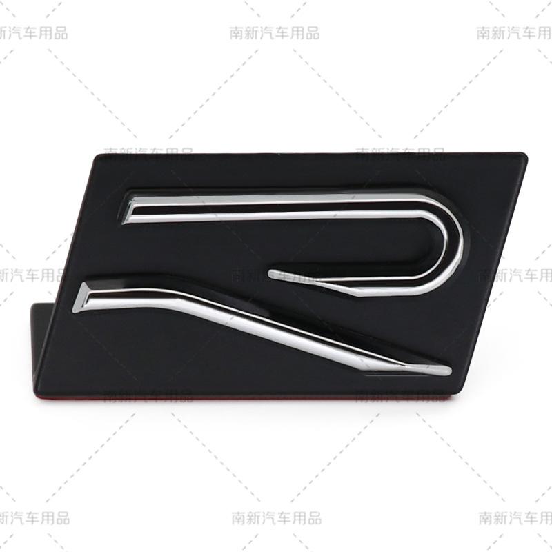 3D metal materail car new R rail front grille badge emblem stickers for VW Volkswagen SAGITARE ARTEON POLO MK GOLF 8 accessories