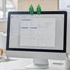 3D Printed Mini Desktop Christmas Tree Movable Stand Christmas Holiday Decor Compact Desktop Ornament Office & Home Holiday Atmo