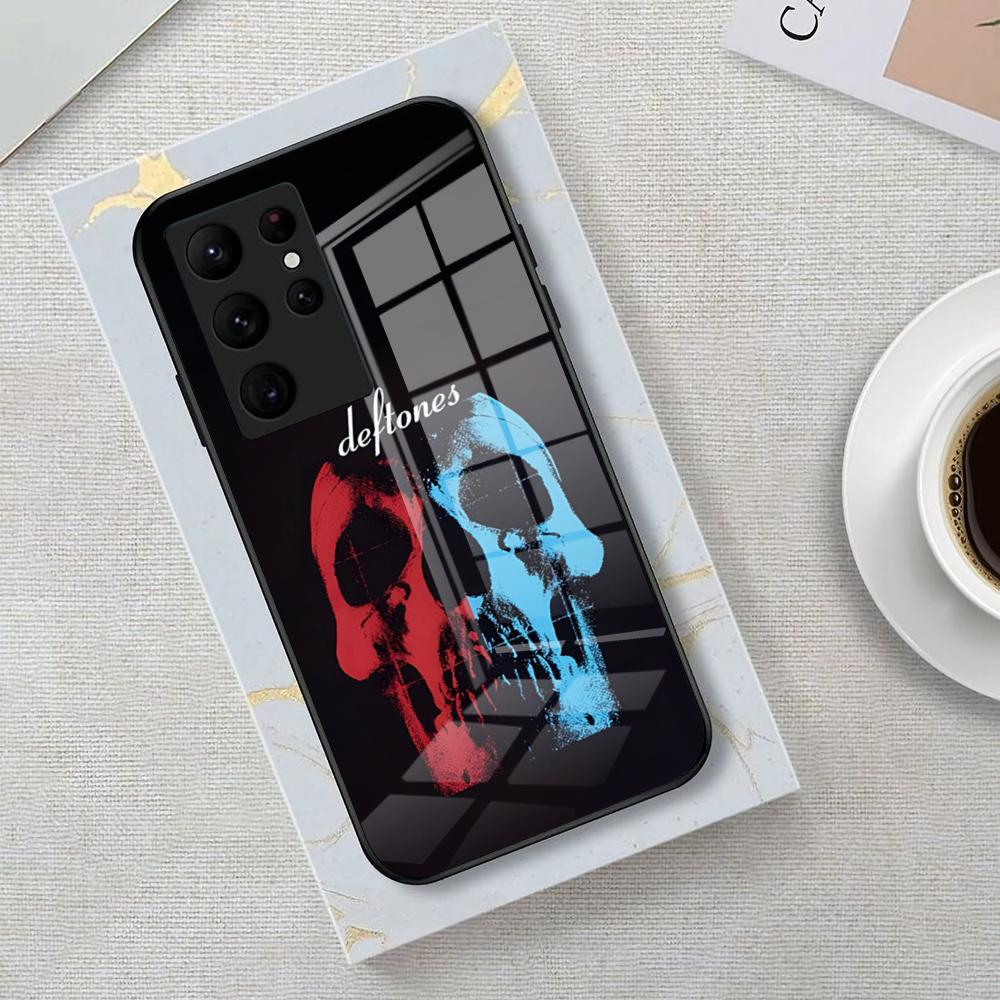 Deftones Band Phone Case For Samsung S26 S25 Edge Ultra 23 22 21 20 Ultra Plus S24 Fe Glass Cover