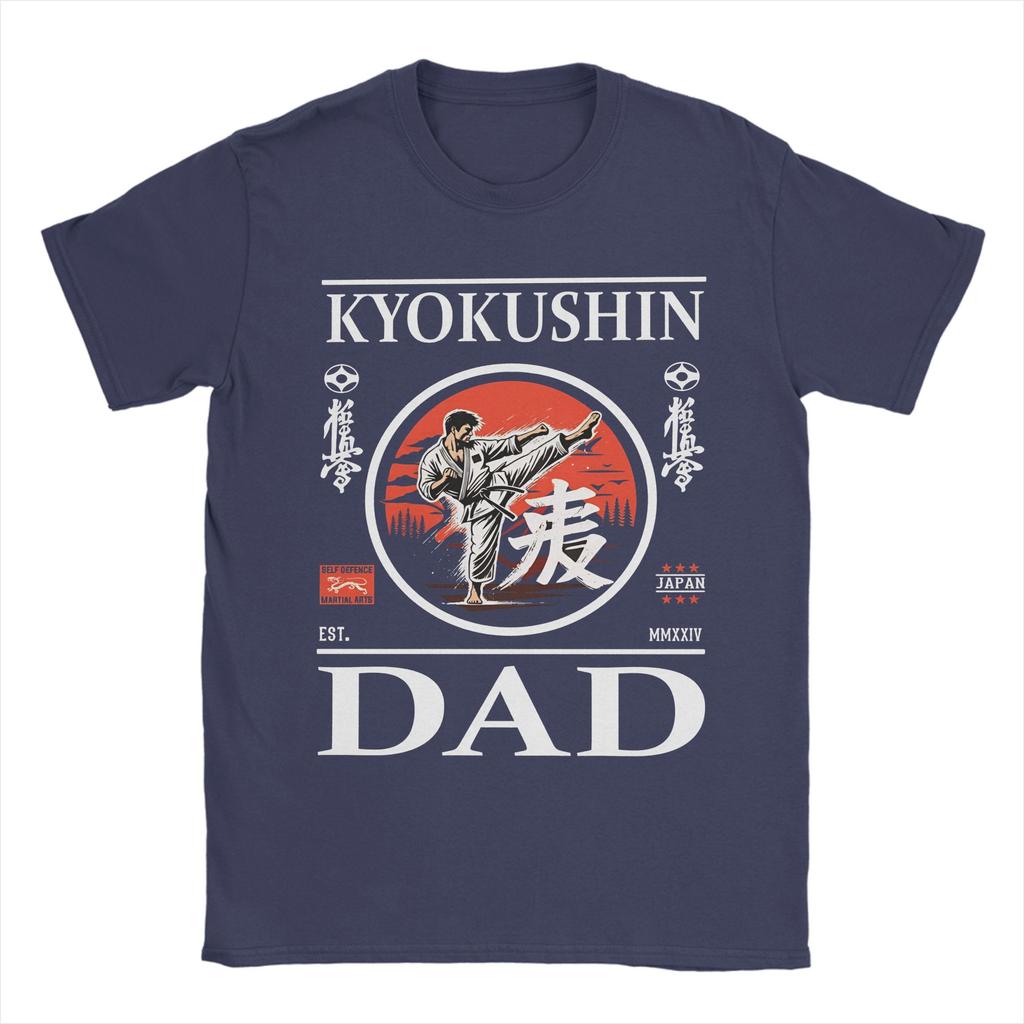 Kyokushin Karate Dad Cotton TShirt For Men Summer Streetwear TShirts Harajuku Tees Plus Size Cheap Tops