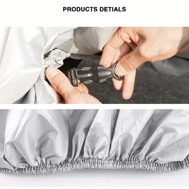 1Pc Oxford Cloth Motorcycle Scooter Cover Waterproof Sun Rain Protection Lock Hole Reflective Night Outdoor All Weather Use