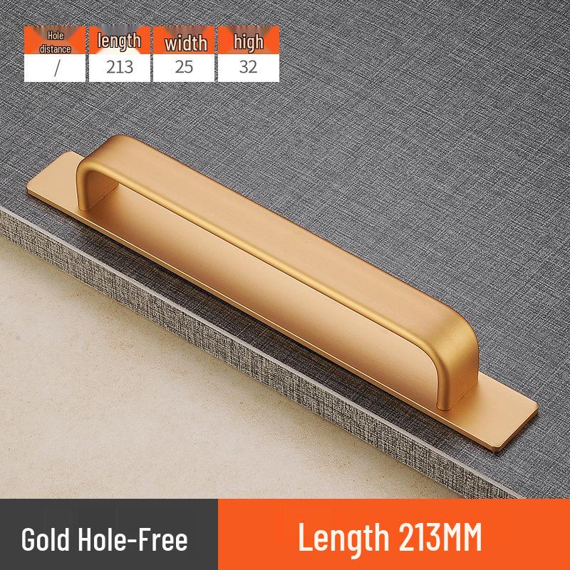 Aluminum Alloy No-Drill Anti-Theft Door Handle for Sliding, Bathroom, and Entrance Doors