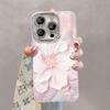Oljemaleri Blomsterstativ Passer til Apple 16promax Telefondeksel 15, Nedre Gaze Anti-fall 13, Full Dekning 14, High-end Følelse 11