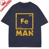 Unisexs Iron Science Printed T Shirt Cool Novelty Funny Graphic T Shirts Short Sleeve Cotton Tees Guys Crew Neck Clothing