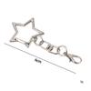 30Pcs Unique Alloy Star Keyring Pendant Star Shaped Clasp For Diy Projects