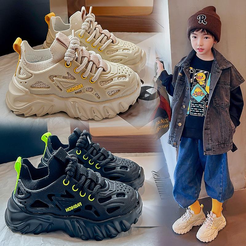 Детская обувь Кроссовки для мальчиков и девочек Весна и осень Новые сетчатые дышащие — фото 9