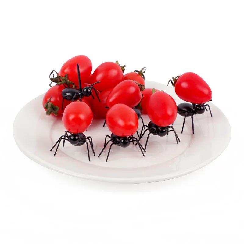 Animal Dessert Forks Reusable Ant Food Pick, Fruit Toothpicks Appetizer Fork Cocktail Picks 12 Stylish Design Pcs