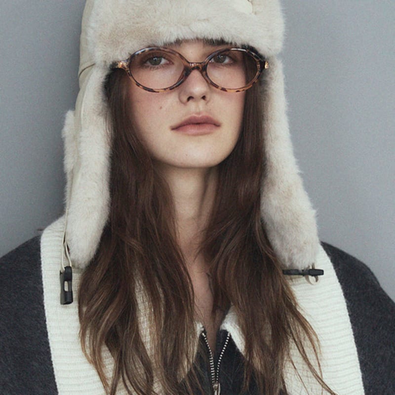 

Marchen Шапка-ушанка из натуральной кожи и меха_3 цвета black