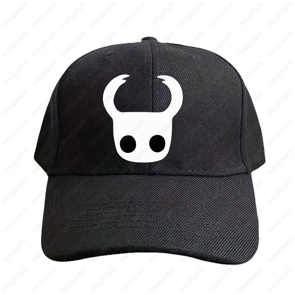 Hollow Knight Mask Face Pattern Cap Women Unisex Adult Peaked Hat Fashion Casual Adjustable Printed Baseball Caps Trucker Cap