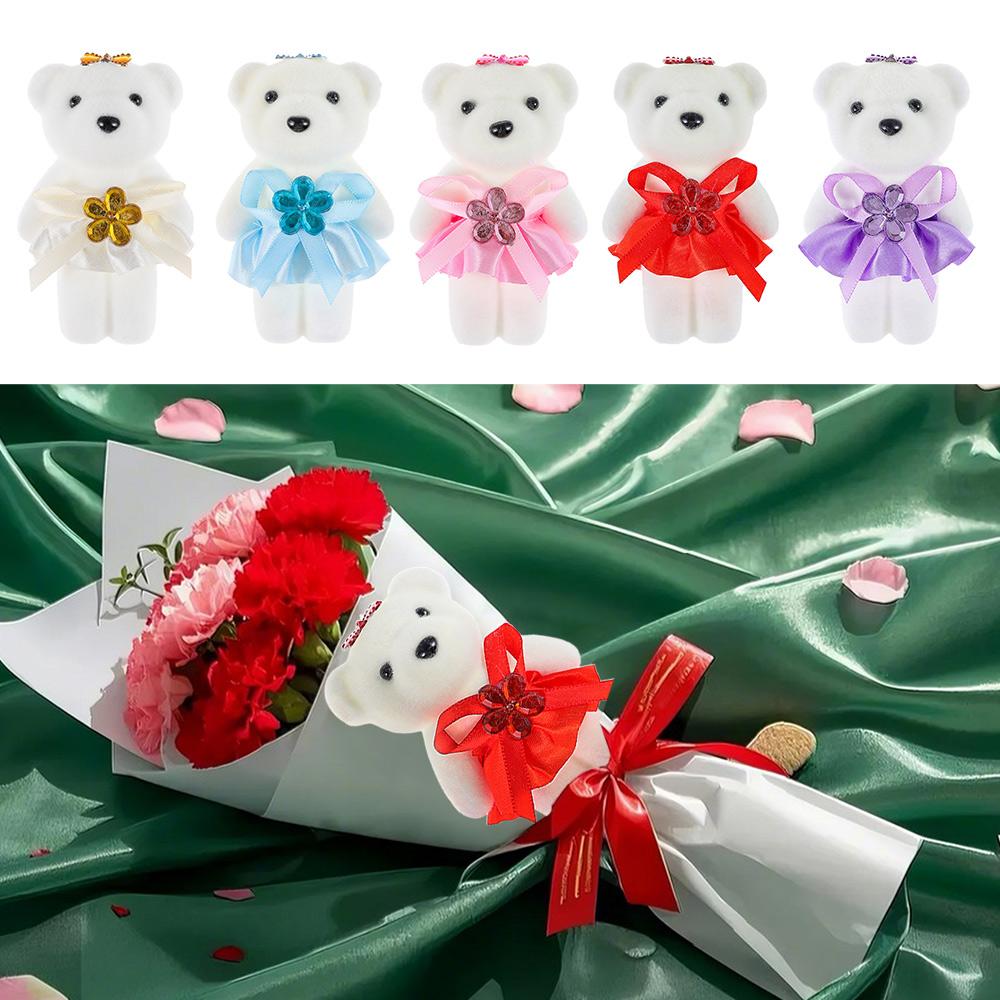 10Pcs/Set DIY Bear Bouquet Accessories Cartoon Graduation Bouquet Bear Accessories  Birthday