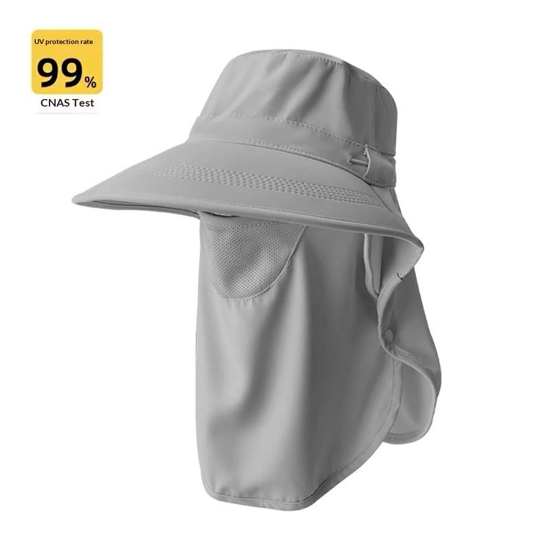 Breathable Uv Protection Sun Hat With Face Cover And Neck Flap For Women Summer Outdoor Fishing Hiking Gardening Wide Brim Cap