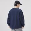 Men's 2025 Autumn/Winter Fleece-Lined Round Neck Sweatshirt - Casual, Loose, High-End Texture, Thick Long Sleeve Top
