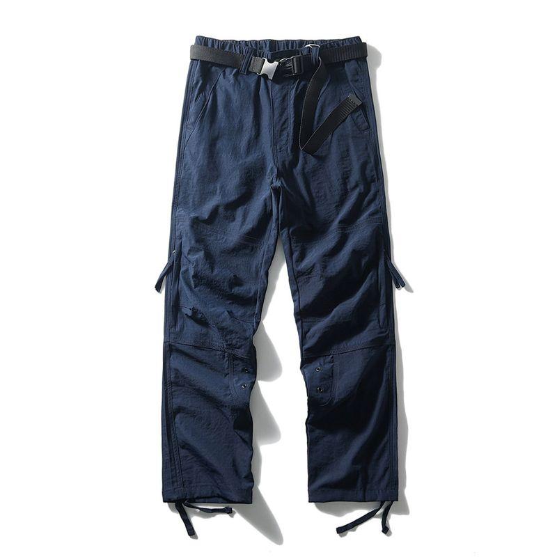 Outdoor American-Style Multi-Pocket Cargo Pants for Men, Summer Thin Hiking Pants, Export Men's Functional Casual Pants