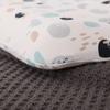 Kids Memory Foam Pillow With Cotton Cover Wave Shape Toddler Sleep Support 58x33x5-7cm