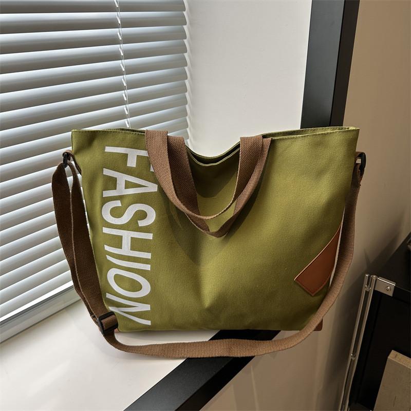 Stylish Japanese Large Capacity Canvas Shoulder Bag For Women Perfect For Daily Commutes And Classes
