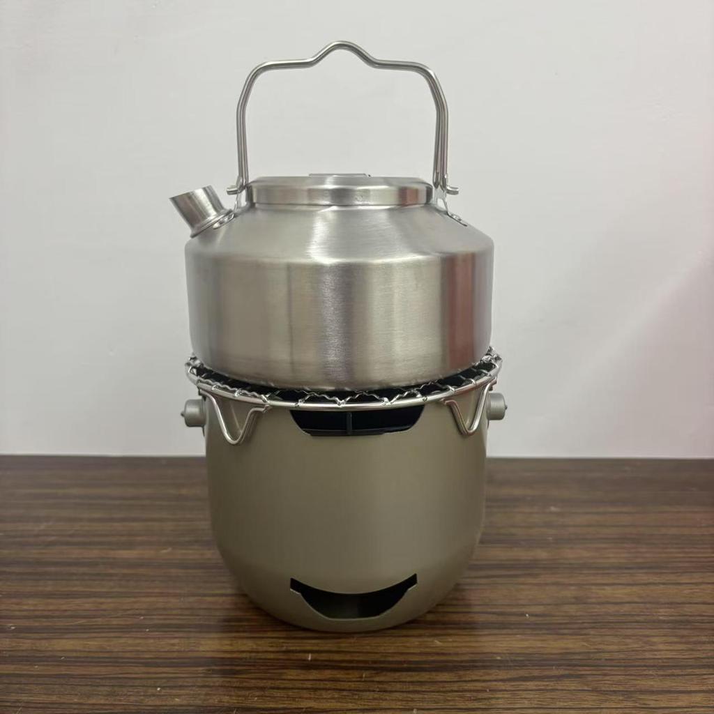 Portable Stainless Steel Mini Charcoal Stove for Outdoor BBQ and Tea Brewing