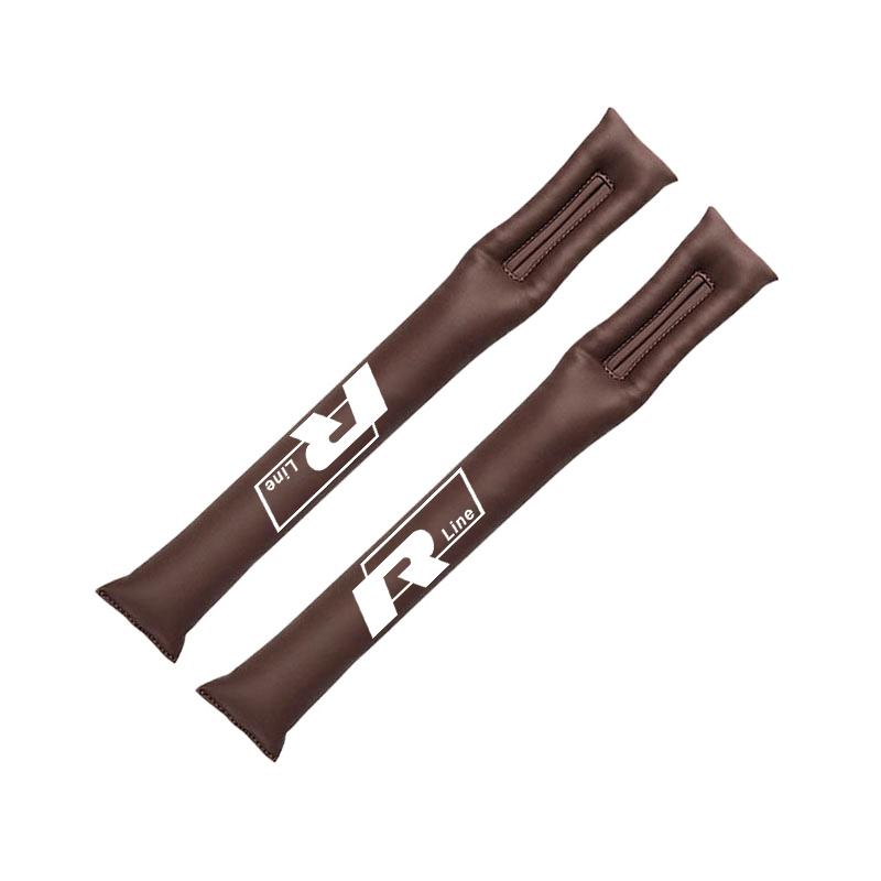 lmn1 2Pcs Leather Car Seat Gap Filler Strip Gap Plug For VW Golf Tiguan T-Roc Polo Passat ID.4 T-Cross ID.3 Taigo ID.7 Atlas Beetle