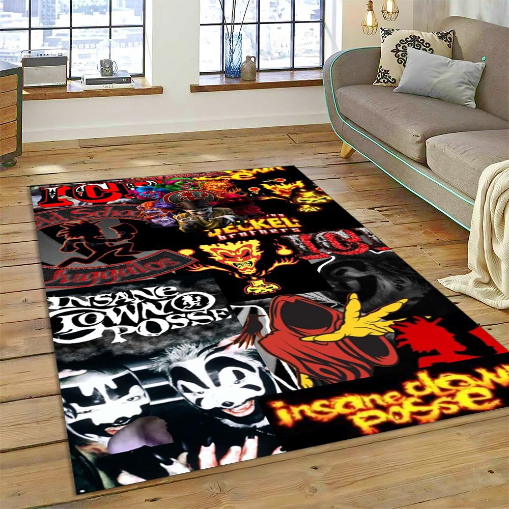 Insane Clown Posse Icp Juggalo Rap Metal Koberec Kobereček pro Ložnici Obývací Pokoj Domácí Dekorace Pohovky,Děti Velký Dekor Podlahová Rohož