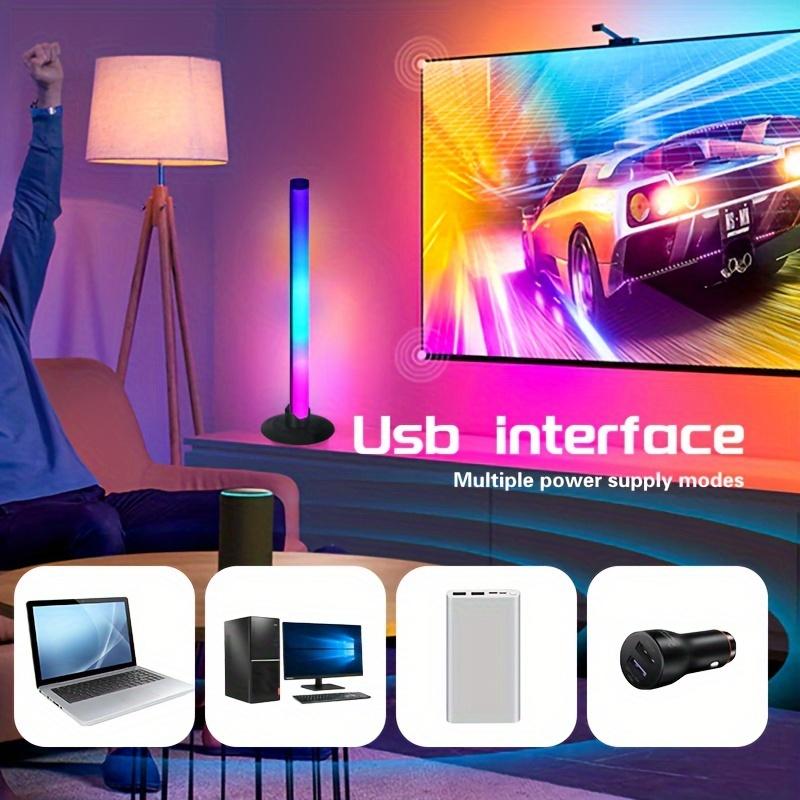 1 Drag 2,Colorful Pillar-Style Home Decorative USB Lamp,2 Modes USB Powered Button Control Living Room Ambient Light,USB Line Control Adjustable Light