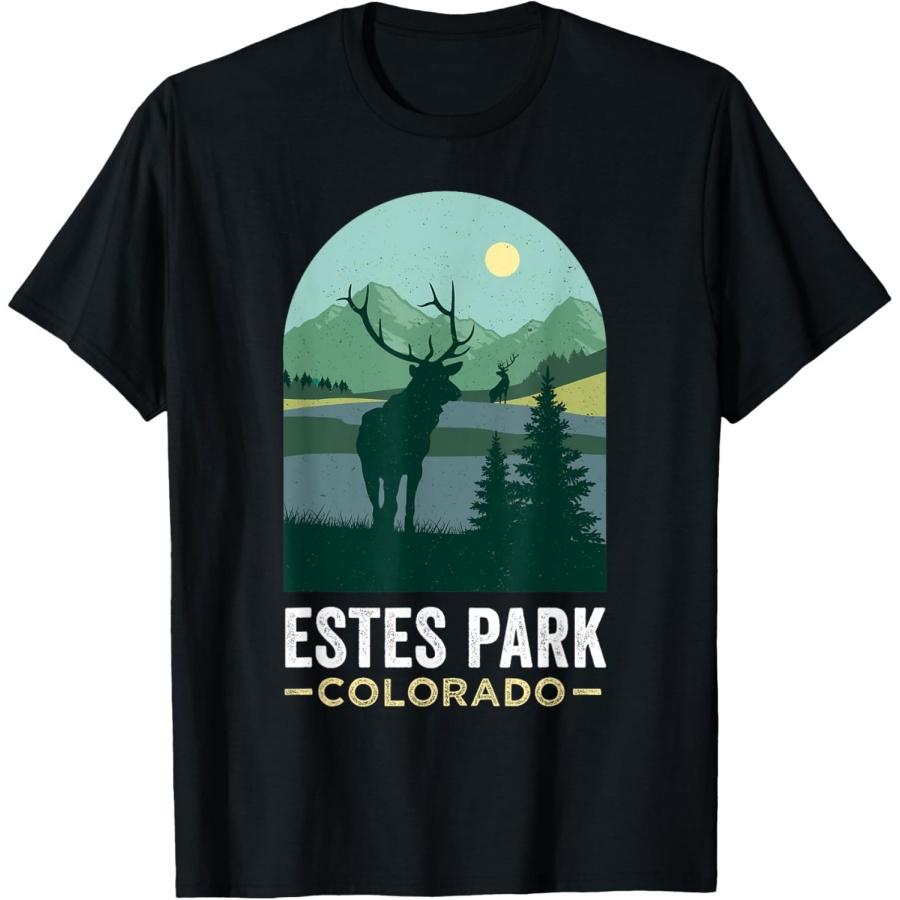 

Estes Park TShirt Elks Retro Vintage Estes Park Colorado T-Shirt XXXXXL чёрный