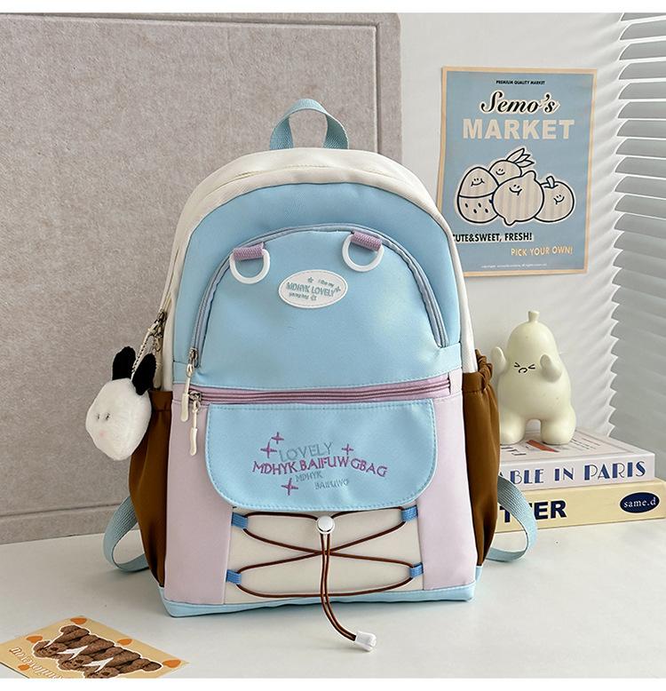 School Bag Korean Version Casual Small Fresh Versatile Backpack Light Going Out Backpack High Value Ins College Style Girl School Bag