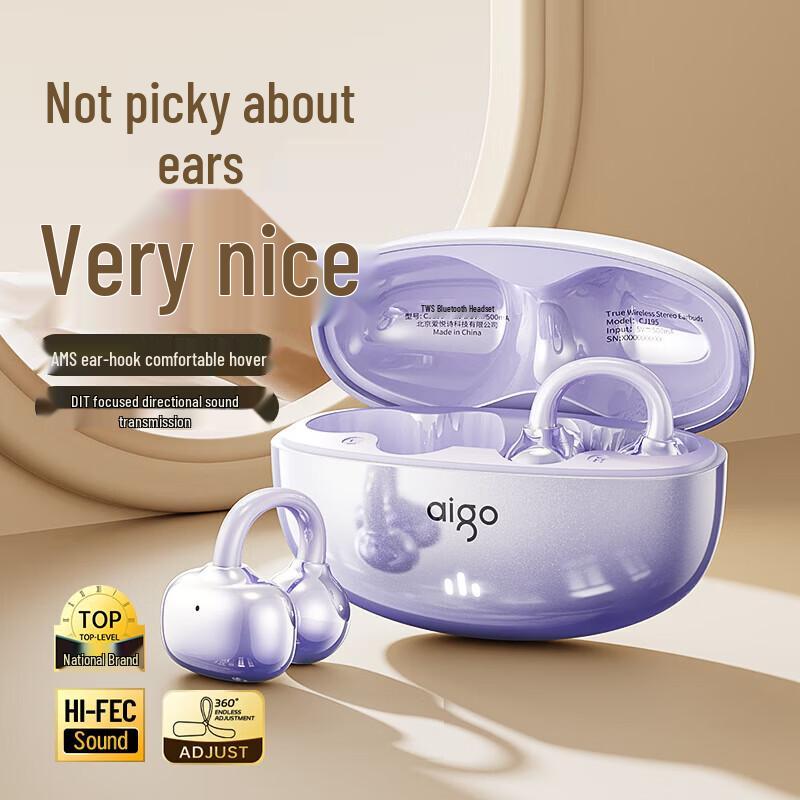 

aigo CJ195 Open-Ear Clip Bluetooth Headphones