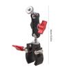 Iron Clamp With Double Ball Head Clamp 1/4inch Threaded For Phone Video Mount Camera Monitor LED Light Car Microphones