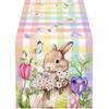Oil-resistant Easter Table Flag Waterproof Easter Table Runner Table Cover  Home Decor