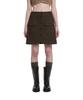 Trunk Project Buttoned Miniskirt_Brown