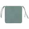 Seat Cushion Set 4 pcs Teal Green 40 x 40 x 3 cm Velvet