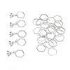 30Pcs Knitting Stitch Markers Metal Hex Crochet Markers for Weaving Crafts Fabric Clothing