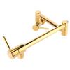 G1/2in Thread Brass Wall Mounted Foldable Kitchen Faucet Single Cold Single Hole Sink Tap with 2