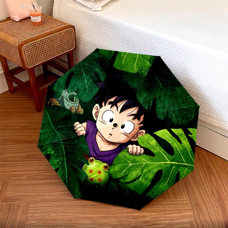 

1PC Automatic Folding Umbrella Dragon Ball Goku Pattern 8 Ribs Portable Foldable Travel Umbrella Christmas Birthday Gift разноцветный