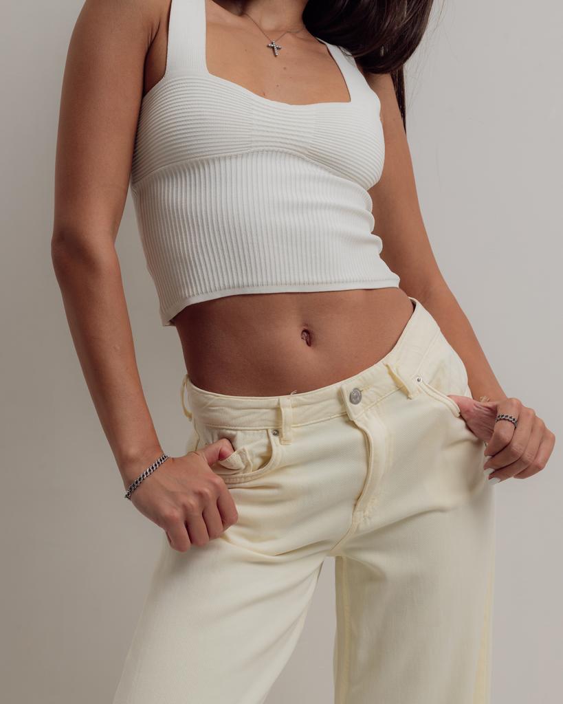 Women's Trousers Dilvin 71999 36 Yellow Cotton