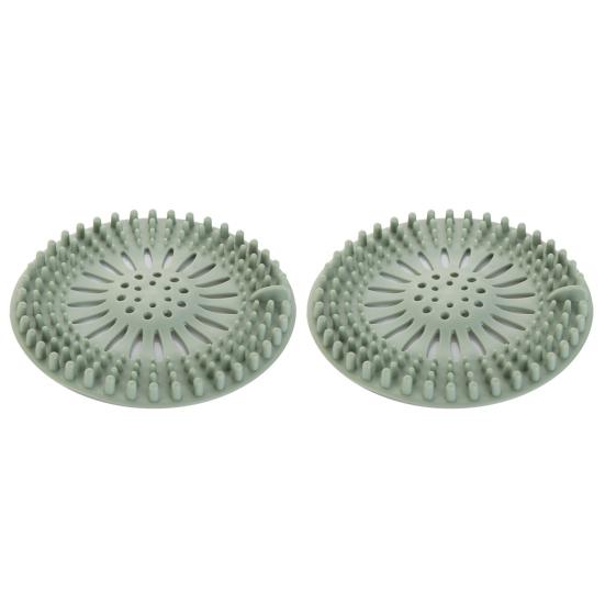 2Pcs Bathroom Floor Drain Pads Anti-Clogging Drain Hair Catcher Bathtub Shower Floor Hair Stopper Kitchen Sink Floor Sink Hair Strainer Household