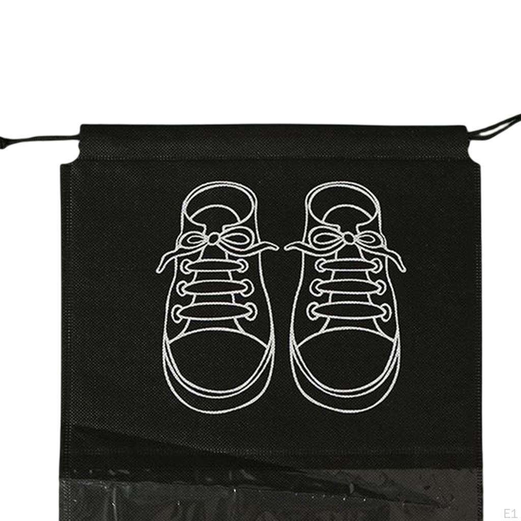 Non Woven Travel Shoe Bag Drawstring Dust Cover Accessories Convenient Pouch for Packing