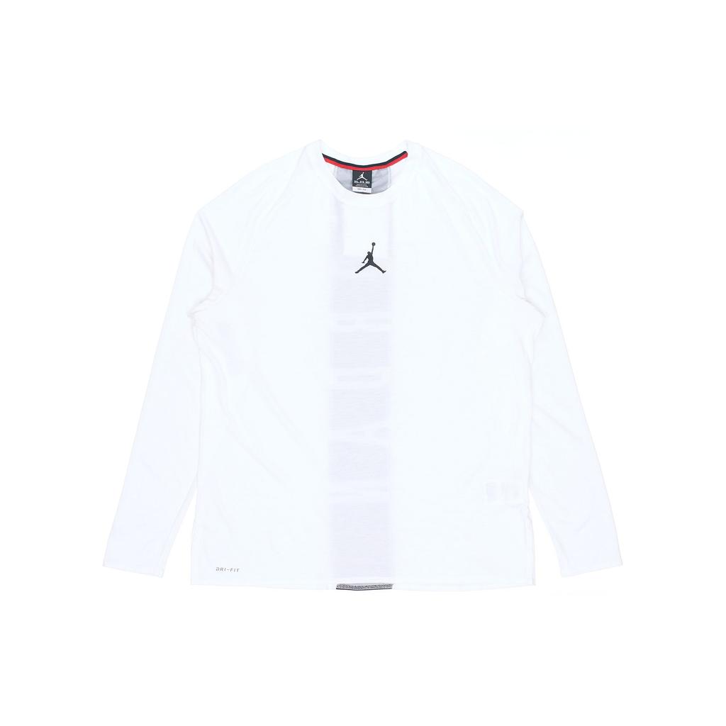 Jordan T Shirts Men's White Crew Neck Moderate Straight Fit 926437-100