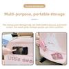 Car Ba Protection Pad with Storage Bag Rear Anti-Ki Mat Children Se Car Interior Accories Dir Proof pink, beige