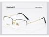 Danyang Men's Half-Frame Myopia Glasses, Memory Titanium Business Eyebrow Line, Model 8047.