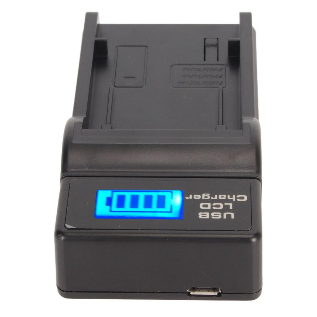USB Camera Battery Charger Single Battery Charger with Power Display for NP FV FH70 FP for VG30 CX610E CX680 PJ820E 5V