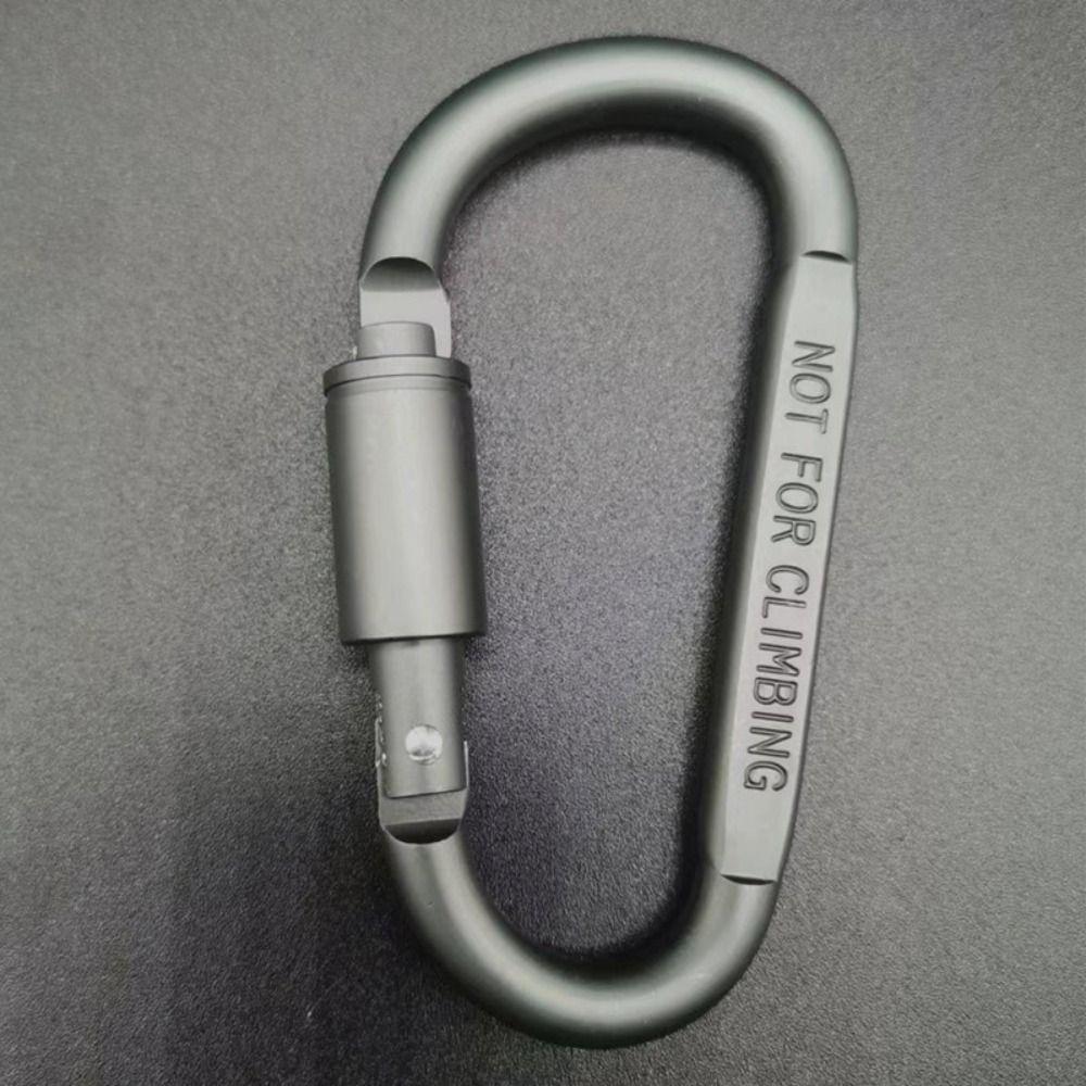 Multi Colors Safety Buckle with Lock D-shape Carabiner New Sports Keychain  Outdoor Tool