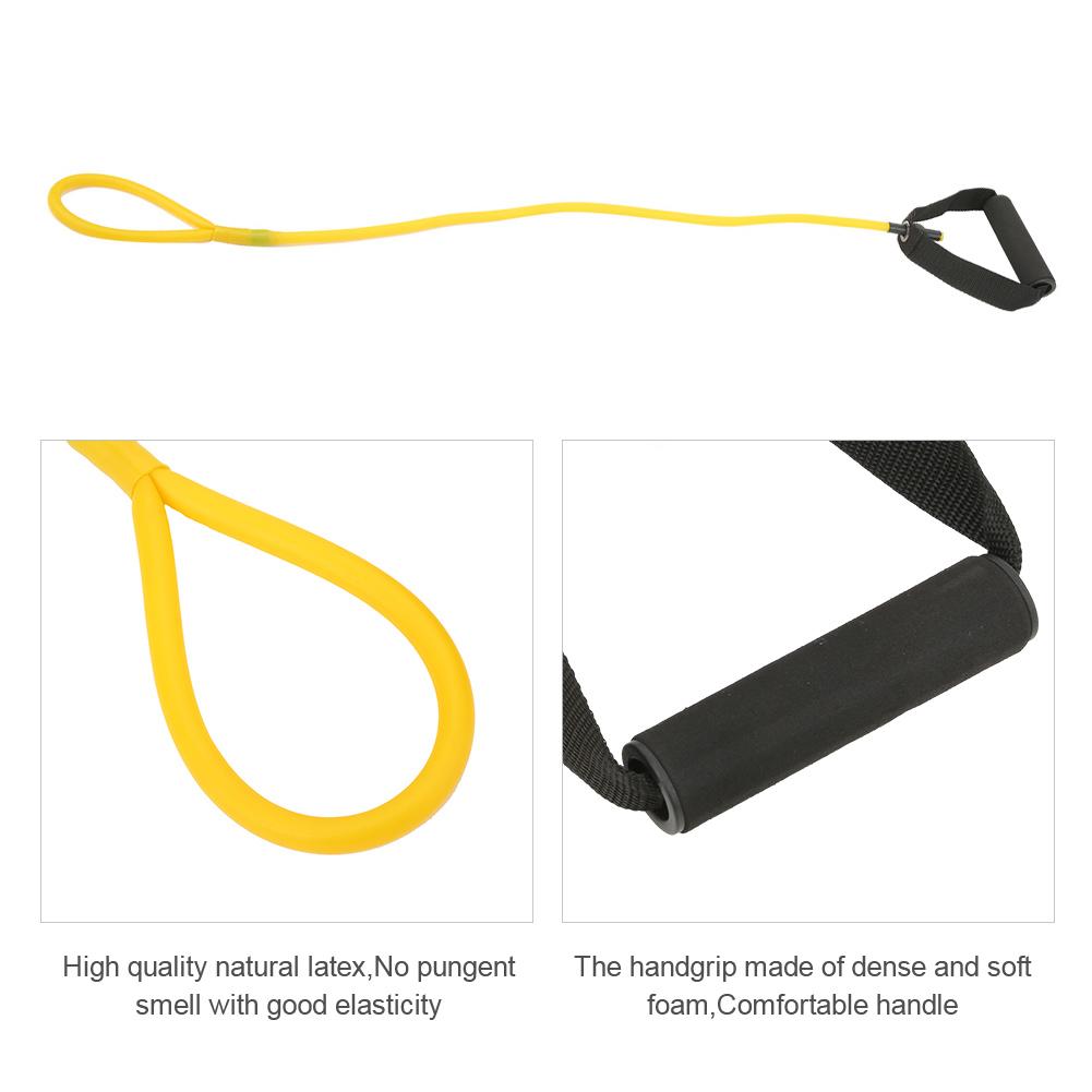 Latex Yellow Feet Stepping Rope Exercise Band Resistance Training Arm Strength Practice Elastic CordYellow Resistance